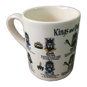 Kings and Queens of Scotland Coffee Mug Tea Cup Collectible Vintage Sovenir